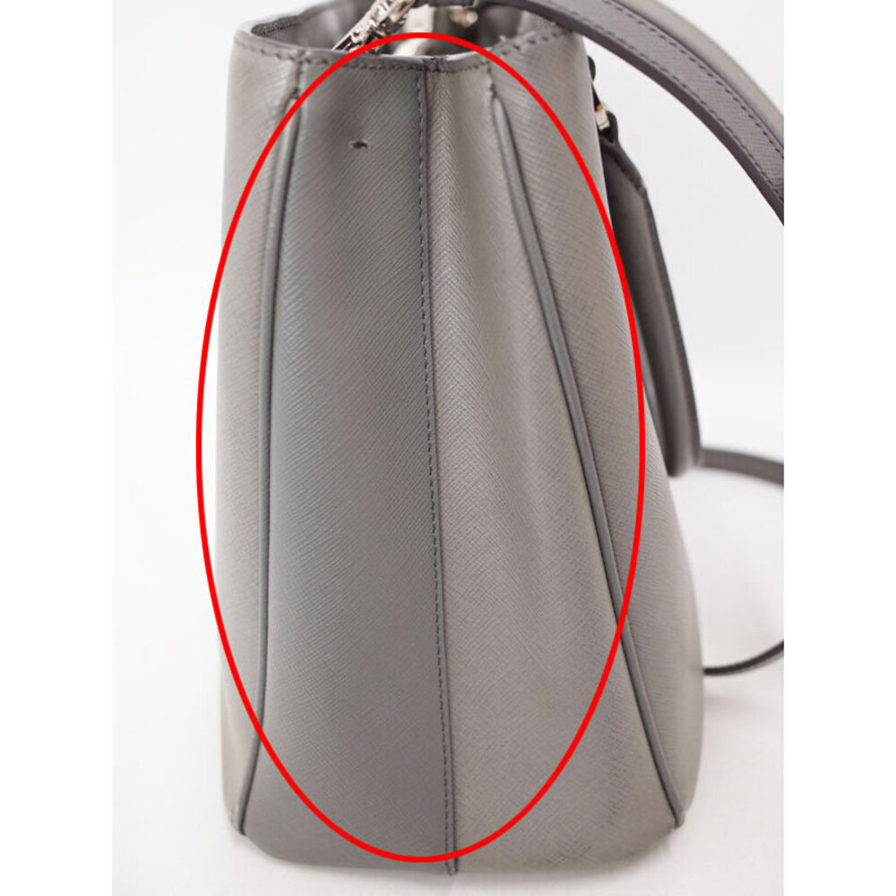 Prada Leather Bag Bag Saffiano Shoulder Tote Galleria - Picture 5 of 9